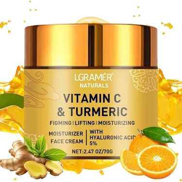 Lgramer Vitamin C and Turmeric Moisturising Face Cream